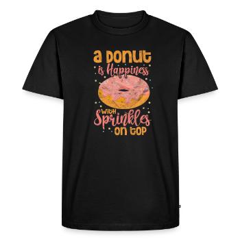 Beignet - T-shirt Premium bio Homme - noir - Devant - Nico (187cm)