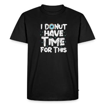 Beignet - T-shirt Premium bio Homme - noir - Devant - Nico (187cm)