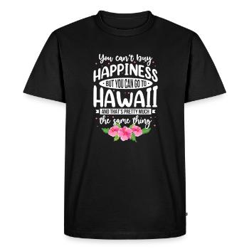 Hawaï - T-shirt Premium bio Homme - noir - Devant - Nico (187cm)