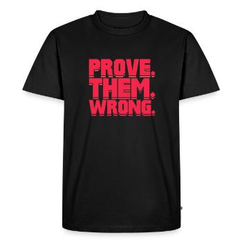 Motivation - T-shirt Premium bio Homme - noir - Devant - Nico (187cm)