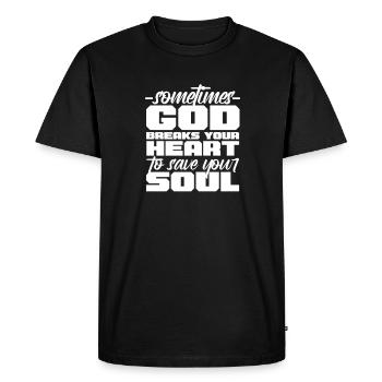 Motivation - T-shirt Premium bio Homme - noir - Devant - Nico (187cm)