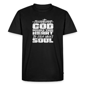 Motivation Motiver Carrière Dire Cadeau - T-shirt Premium bio Homme - noir - Devant - Nico (187cm)