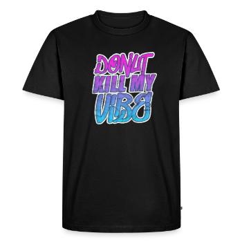 Beignet - T-shirt Premium bio Homme - noir - Devant - Nico (187cm)