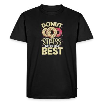 Beignet - T-shirt Premium bio Homme - noir - Devant - Nico (187cm)