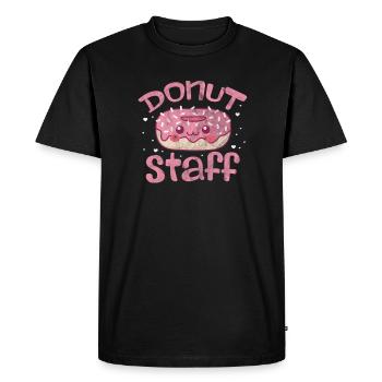 Beignet - T-shirt Premium bio Homme - noir - Devant - Nico (187cm)