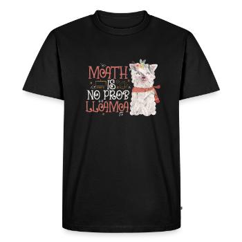 Mathematics - Men's Premium Organic T-Shirt - black - Front - Nico (187cm)