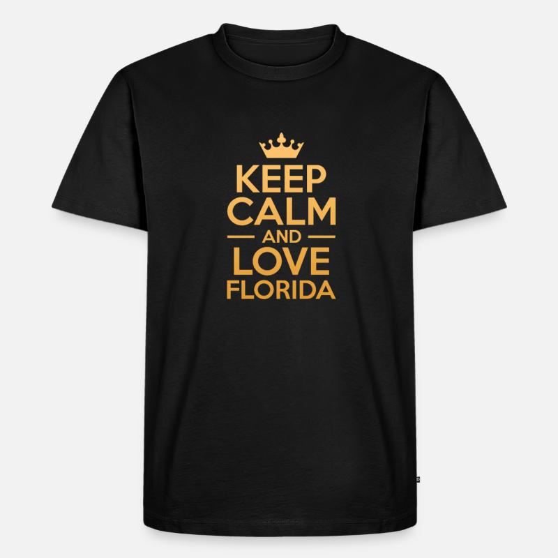 Florida - Männer Premium Bio T-Shirt - Schwarz