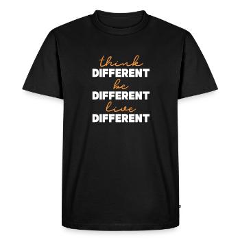 Motivation - T-shirt Premium bio Homme - noir - Devant - Nico (187cm)