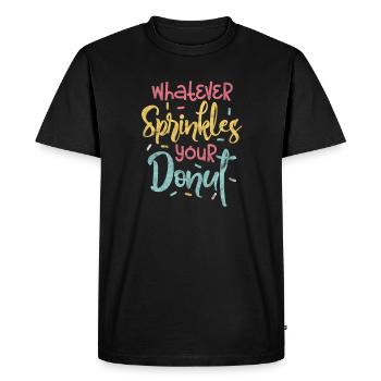 Beignet - T-shirt Premium bio Homme - noir - Devant - Nico (187cm)