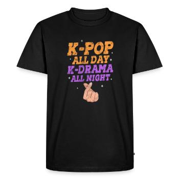 K-Pop Musique Coréenne Pop Corée Kpop Cadeau - T-shirt Premium bio Homme - noir - Devant - Nico (187cm)