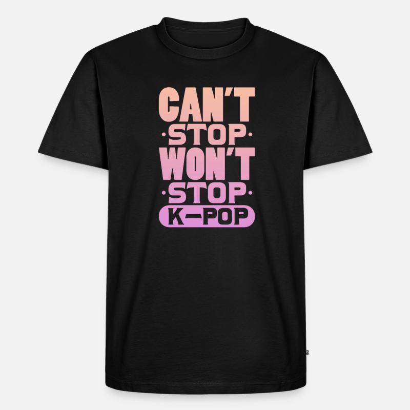 K-Pop - Männer Premium Bio T-Shirt - Schwarz