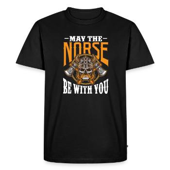 Viking Viking Vikings Odin Walhalla Cadeau - T-shirt Premium bio Homme - noir - Devant - Nico (187cm)