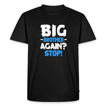 Big Brother Sibling Sister Gift - Men's Premium Organic T-Shirt - black - Front - Nico (187cm)