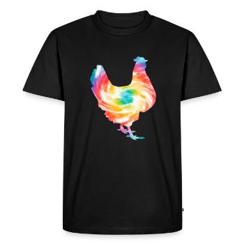 Chicken Farm Poultry Rooster Chickens Gift - Men's Premium Organic T-Shirt - black - Front - Nico (187cm)