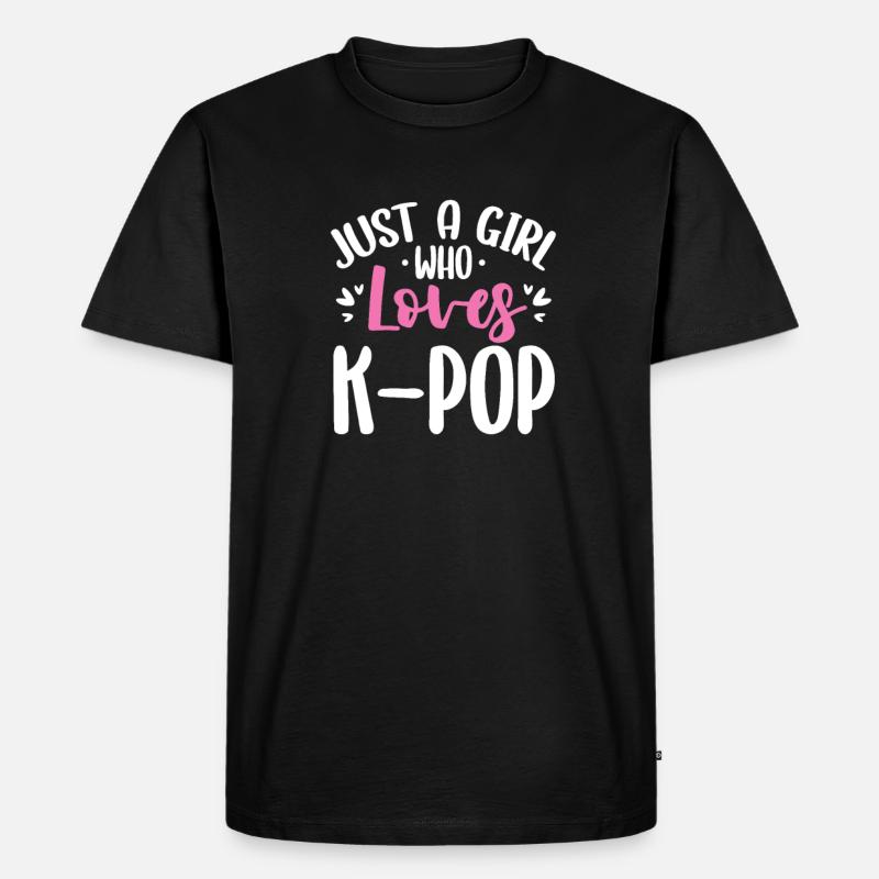 K-Pop - Männer Premium Bio T-Shirt - Schwarz