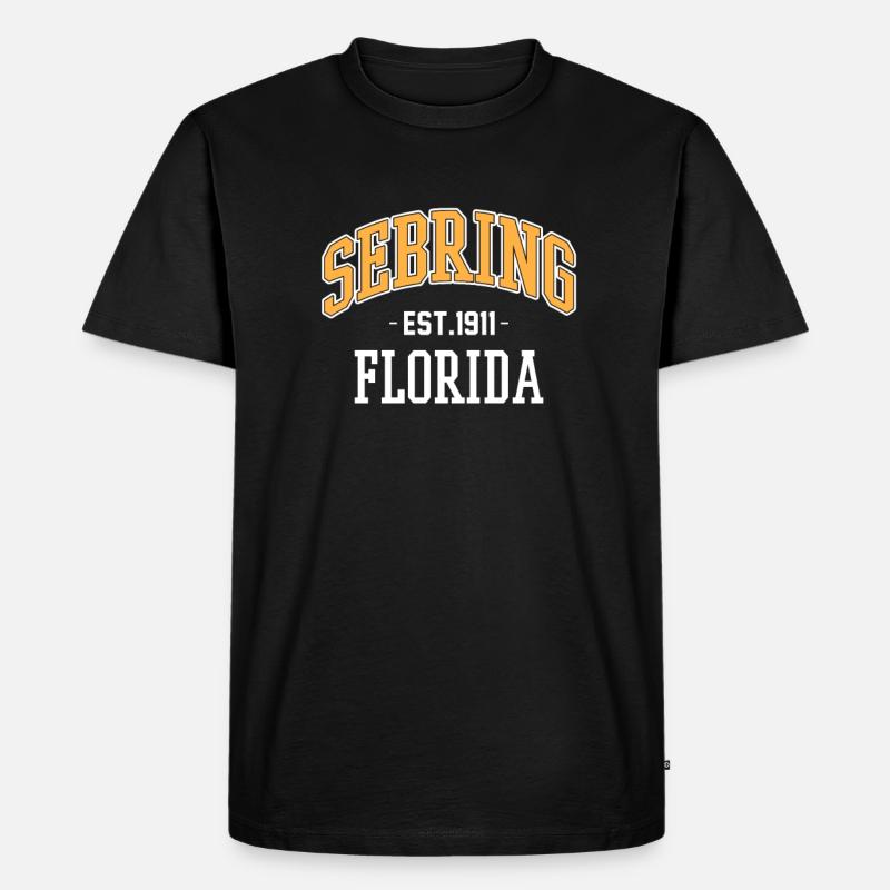 Florida - Männer Premium Bio T-Shirt - Schwarz