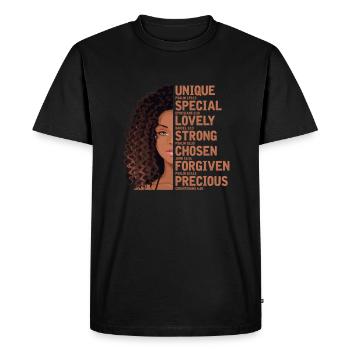 Motivation - T-shirt Premium bio Homme - noir - Devant - Nico (187cm)
