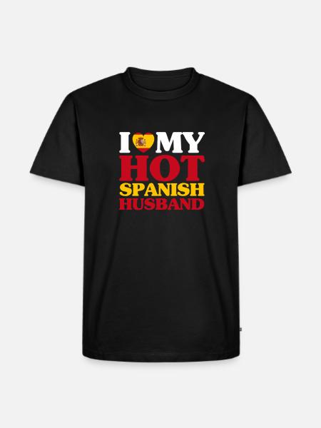 Spain Husband - Men's Premium Organic T-Shirt - black