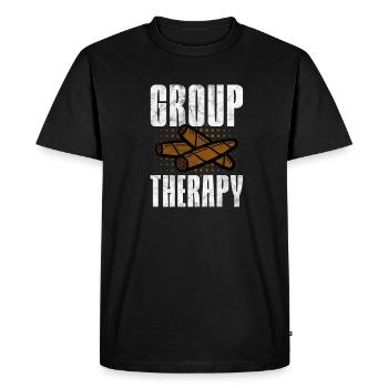 Cigar - Men's Premium Organic T-Shirt - black - Front - Nico (187cm)