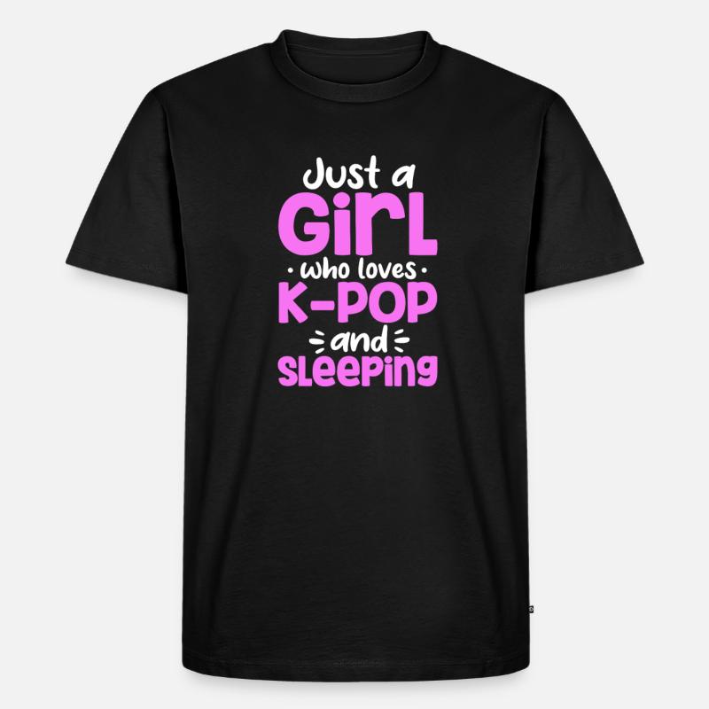 K-Pop - Männer Premium Bio T-Shirt - Schwarz