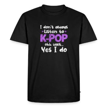 K-Pop Musique Coréenne Pop Corée Kpop Cadeau - T-shirt Premium bio Homme - noir - Devant - Nico (187cm)
