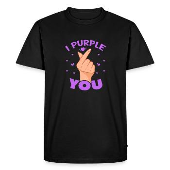 K-Pop - T-shirt Premium bio Homme - noir - Devant - Nico (187cm)
