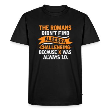 Mathematics - Men's Premium Organic T-Shirt - black - Front - Nico (187cm)