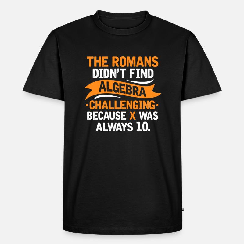 Mathematik - Männer Premium Bio T-Shirt - Schwarz