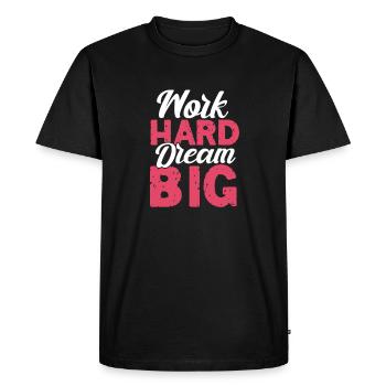 Motivation - T-shirt Premium bio Homme - noir - Devant - Nico (187cm)
