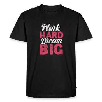 Motivation Motiver Carrière Dire Cadeau - T-shirt Premium bio Homme - noir - Devant - Nico (187cm)