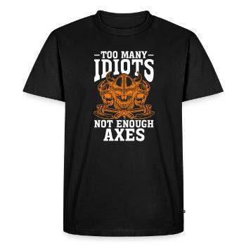 Viking Viking Vikings Odin Walhalla Gift - Men's Premium Organic T-Shirt - black - Front - Nico (187cm)