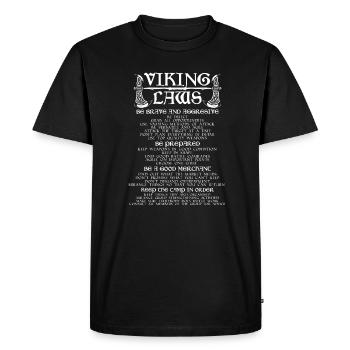Viking Viking Vikings Odin Walhalla Gift - Men's Premium Organic T-Shirt - black - Front - Nico (187cm)