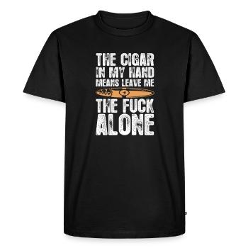 Cigare Fumeur Tabac Cigare Cadeau - T-shirt Premium bio Homme - noir - Devant - Nico (187cm)