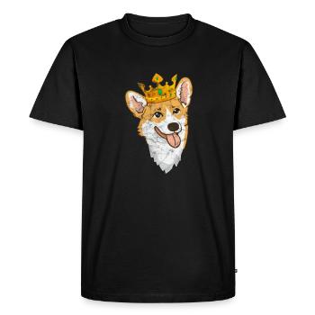 Welsh Corgi Dog Dog Dog Race Cadeau - T-shirt Premium bio Homme - noir - Devant - Nico (187cm)