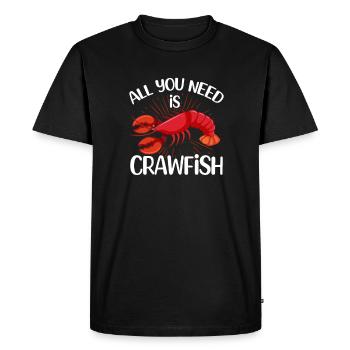 Crayfish - Men's Premium Organic T-Shirt - black - Front - Nico (187cm)