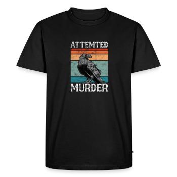 Raven - Men's Premium Organic T-Shirt - black - Front - Nico (187cm)