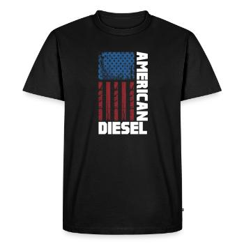 Diesel America USA Auto Tuning Gasoline Gift - Men's Premium Organic T-Shirt - black - Front - Nico (187cm)