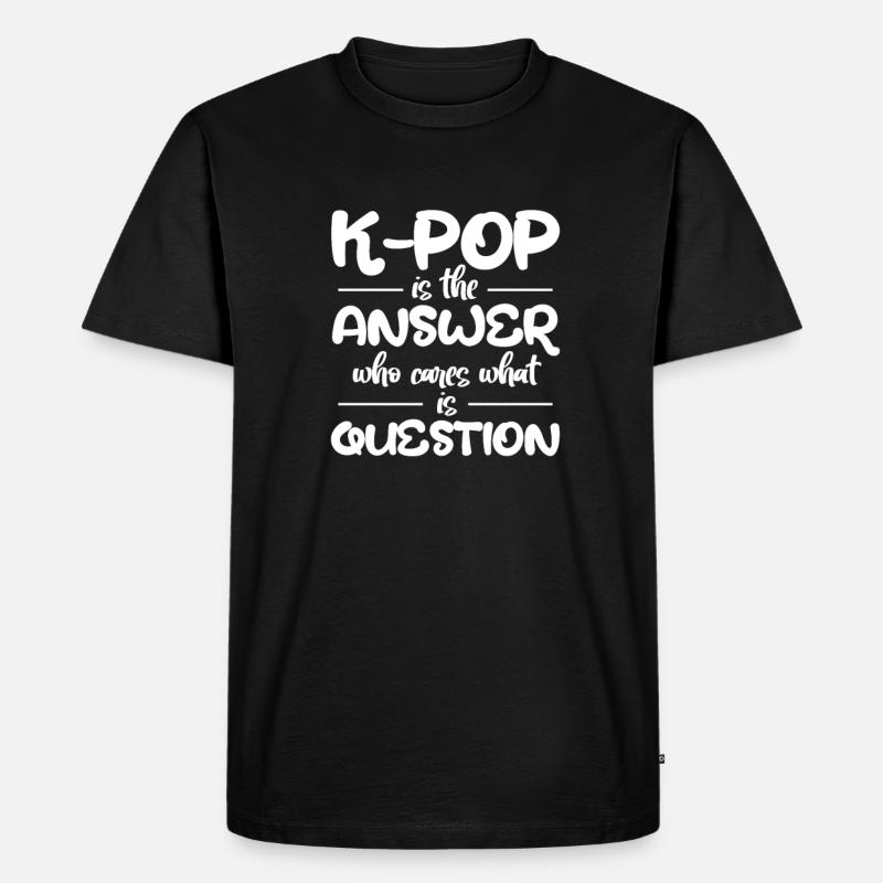 K-Pop - Männer Premium Bio T-Shirt - Schwarz