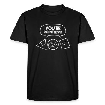 Mathematics - Men's Premium Organic T-Shirt - black - Front - Nico (187cm)