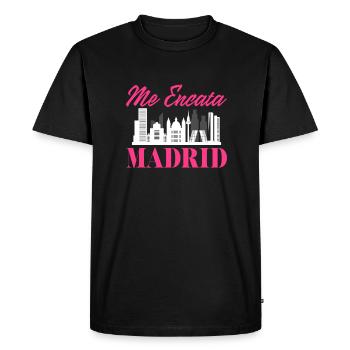 Madrid - T-shirt Premium bio Homme - noir - Devant - Nico (187cm)