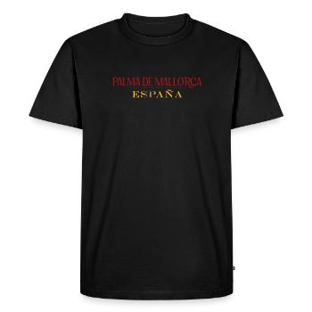 Majorca - Men's Premium Organic T-Shirt - black - Front - Nico (187cm)
