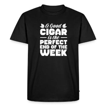 Cigare Fumeur Tabac Cigare Cadeau - T-shirt Premium bio Homme - noir - Devant - Nico (187cm)