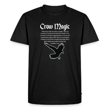 Raven Crow Bird Crow Birds Nature Crow GEschenk - Men's Premium Organic T-Shirt - black - Front - Nico (187cm)