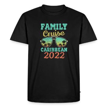 Cruise 2022 Caribbean Cruise Ship Gift - Men's Premium Organic T-Shirt - black - Front - Nico (187cm)