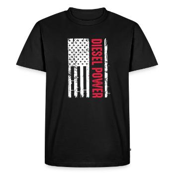 Diesel America USA Auto Tuning Gasoline Gift - Men's Premium Organic T-Shirt - black - Front - Nico (187cm)