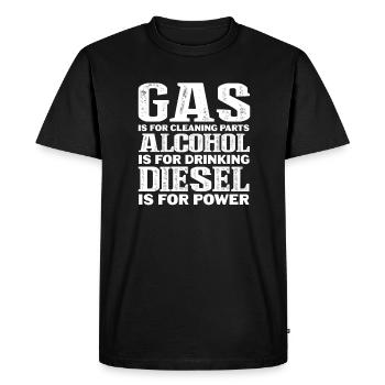Diesel Auto Tuning Gasoline Vehicle Gift - Men's Premium Organic T-Shirt - black - Front - Nico (187cm)