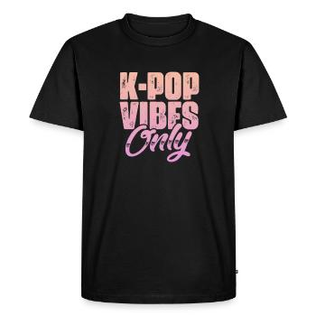 K-Pop - T-shirt Premium bio Homme - noir - Devant - Nico (187cm)