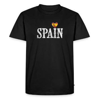 Espagne Espagnol Barcelone Espagnol Cadeau de Vacances - T-shirt Premium bio Homme - noir - Devant - Nico (187cm)