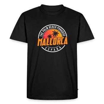 Majorca - Men's Premium Organic T-Shirt - black - Front - Nico (187cm)