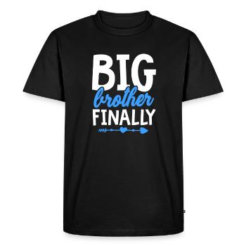 Big Brother Sibling Sister Gift - Men's Premium Organic T-Shirt - black - Front - Nico (187cm)